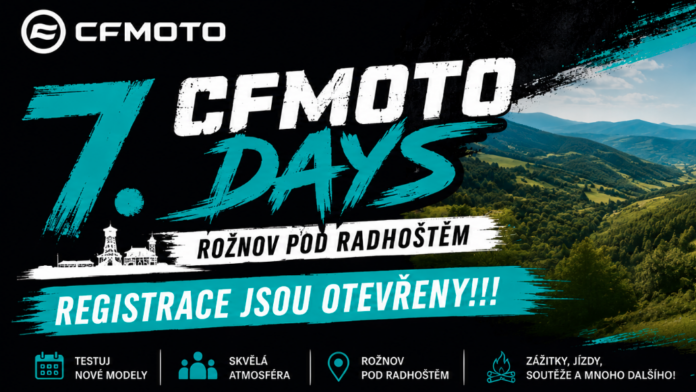 7. CFMOTO DAYS Rožnov p. Radhošťěm – registrácie sú otvorené!!!